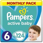 Pampers Active Baby Luiers Maat 6 - 124 Luiers Maandbox