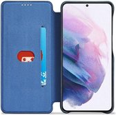 Book Case Portemonnee Hoesje Blauw Geschikt voor Samsung Galaxy S21 FE