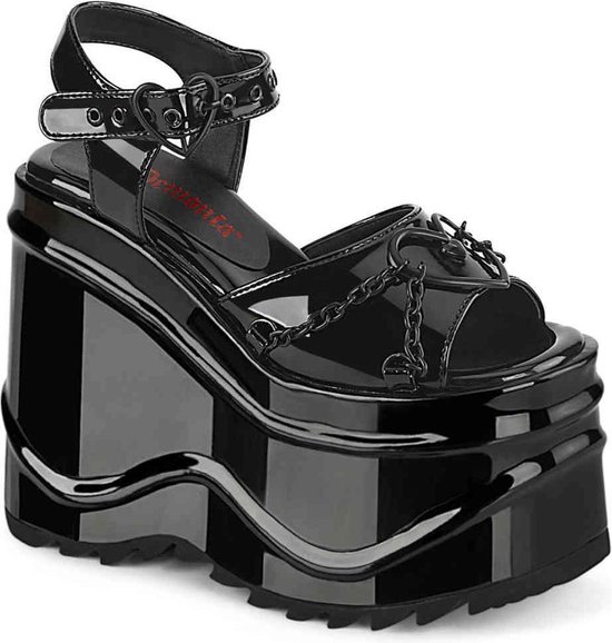 DemoniaCult - WAVE-09 Sleehakken - US 10 - 40 Shoes - Zwart