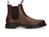 Sacha - Heren - Bruine leren chelsea boots - Maat 44