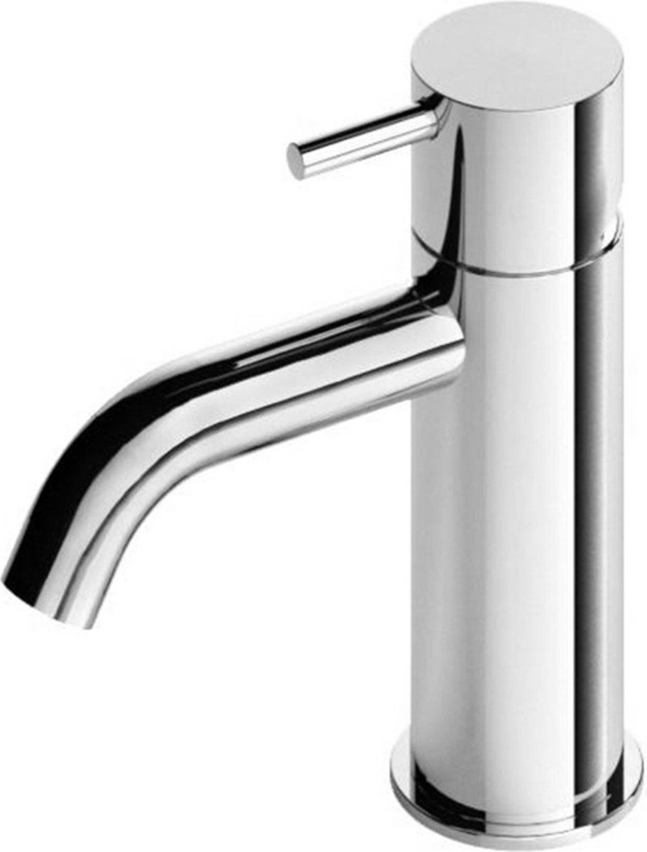 Hotbath Cobber - Wastafelmengkraan - zonder Waste - Laag - Chroom - Opbouw - Chroom - V01