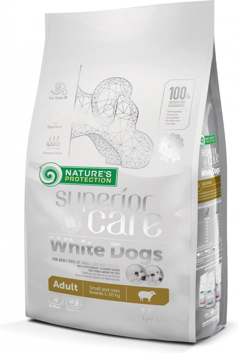 Nature´s P White Dog Adult Small Lam 10kg Hond Voedsel Transparant 10kg