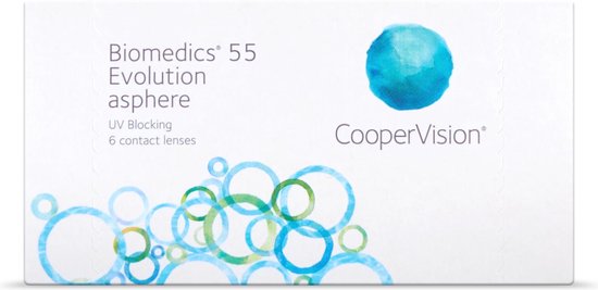 -8.00 - Biomedics® 55 evolution - 6 pack - Lentilles mensuelles - BC 8.60 - Lentilles de contact