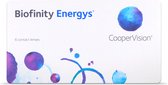 +4.00 - Biofinity Energys™ - 6 pack - Maandlenzen - BC 8.60 - Contactlenzen