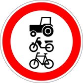 Geslotenverklaring langzaam verkeer sticker, C9 150 mm