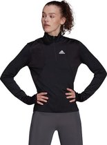 adidas Own The Run Half Zip Dames - Sporttruien - zwart - maat XL