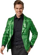 Koop Kostuum glitter groen metallic 3 delig | Robbies Feestkleding