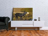 Doe-het-zelf op canvas schilderen - Deer on Rut-60x40