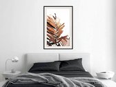Artgeist - Schilderij - Copper Palm - Multicolor - 40 X 60 Cm