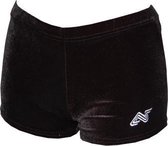 AlphaFactor Shorty Short zwart velours - 128