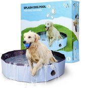 CoolPets Splash Dog Pool - Verkoelend zwembad voor honden - Spelenderwijs afkoelen - Verkrijgbaar in Small, Medium en Large - Large: ø 120 x 30 cm