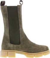 Tango | Romy 1-g  khaki suede chelsea boot detail - gum sole | Maat: 39