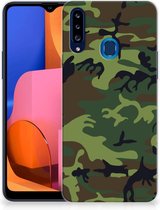 GSM Hoesje Geschikt voor Samsung Galaxy A20s Smartphonehoesje Camouflage