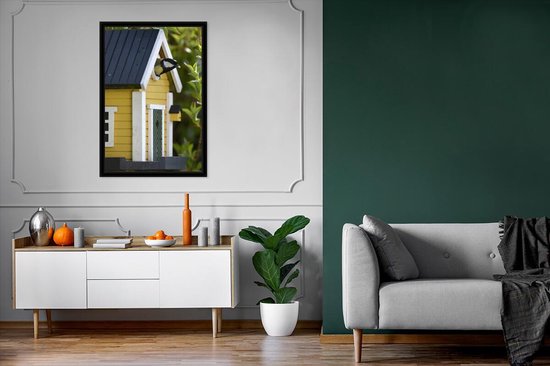 Fotolijst incl. Poster - Vogelhuisje voor de mees - 60x90 cm - Posterlijst