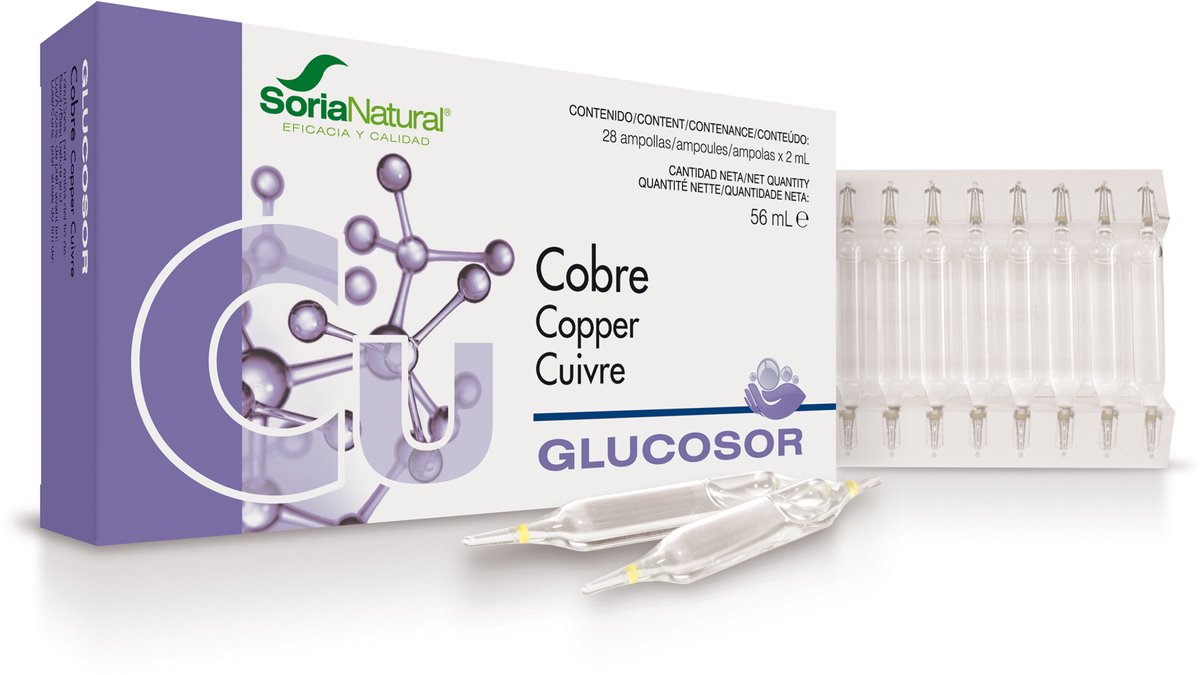Soria Glucosor Cobre 28 Ampolllas X 2ml