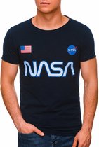 T-shirt - heren - S1437 - Nasa - Navy