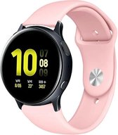 Siliconen Smartwatch bandje - Geschikt voor  Samsung Galaxy Watch Active sport band - roze - Horlogeband / Polsband / Armband