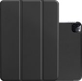 Hoesje Geschikt voor iPad Pro 2021 (12,9 inch) Hoesje Case Hard Cover Hoes Book Case - Zwart