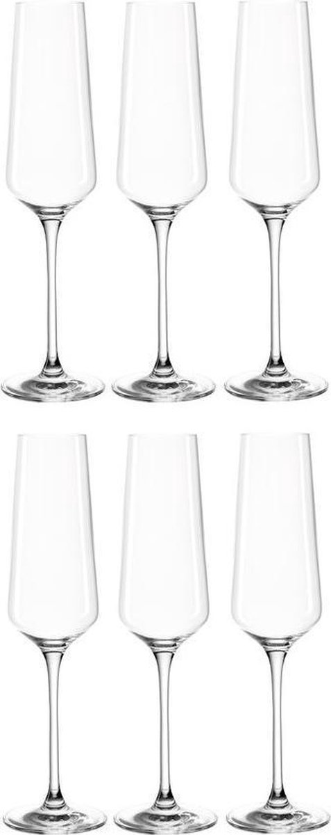 Bol.com Leonardo PUCCINI Champagneglas - 280 ml - set/6 aanbieding