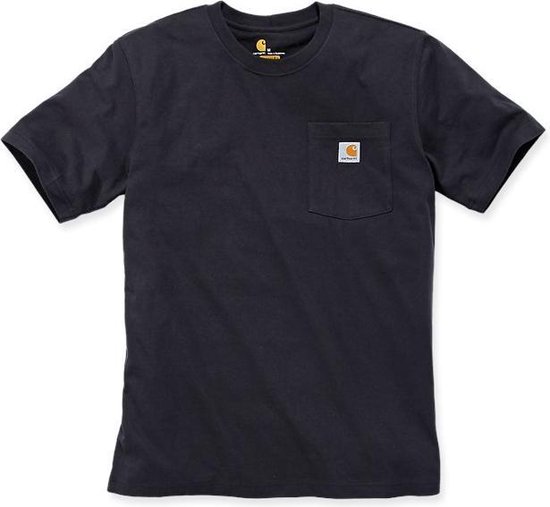 Carhartt 103296 T-shirt Workwear Pocket - Coupe décontractée - Noir - XL