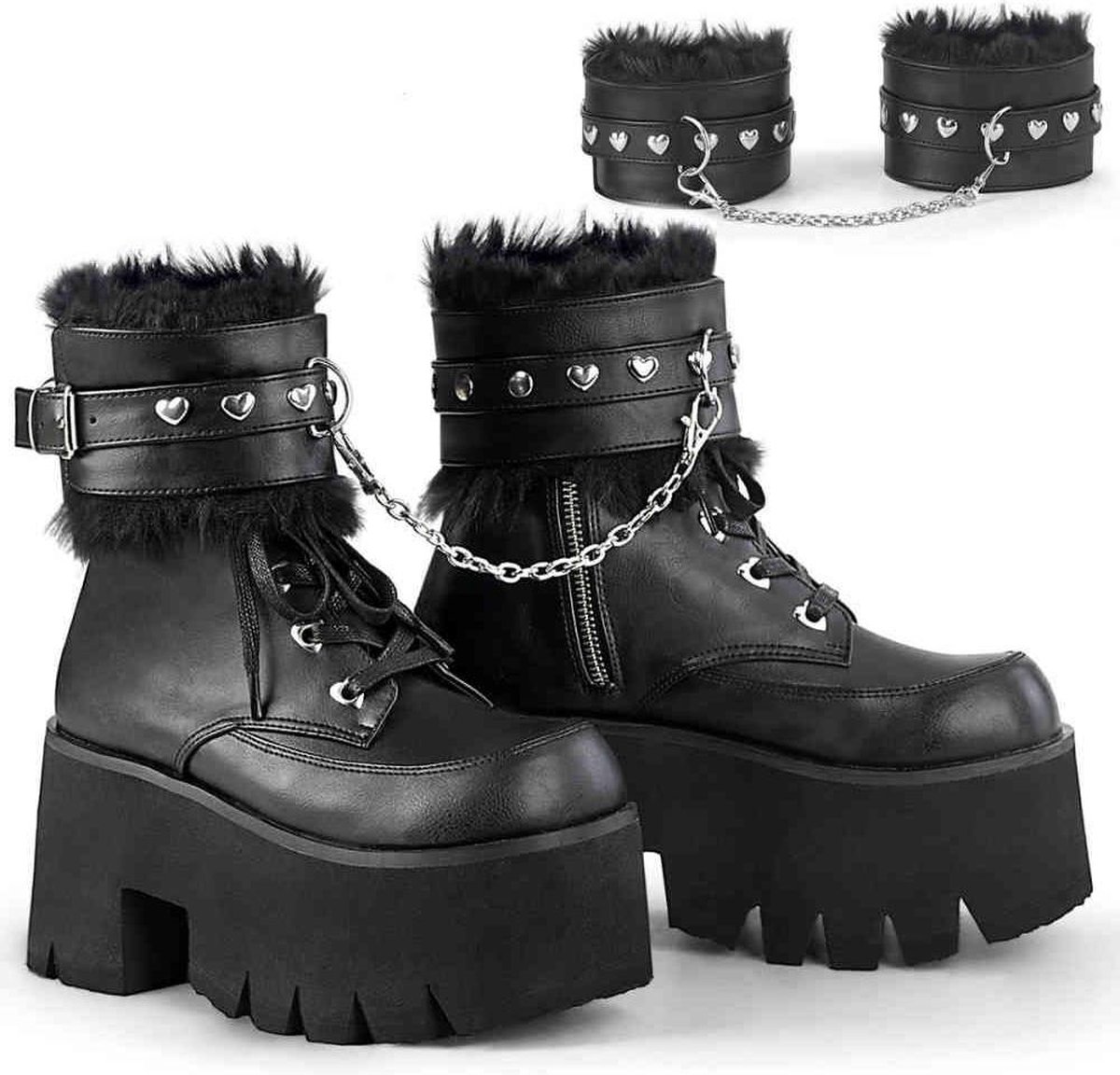 Bottes femmes Plateforme Demonia -41 Chaussures- ASHES-57 US 11 Zwart |  bol.com