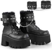 Bottes femmes Plateforme Demonia -41 Chaussures- ASHES-57 US 11 Zwart