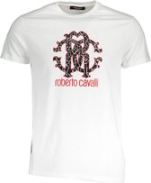 Roberto Cavalli T-shirt Wit 2XL Heren