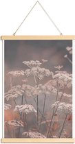 JUNIQE - Posterhanger Mystic Garden Peach -40x60 /Grijs & Ivoor