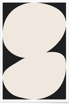 JUNIQE - Poster Enveloping -40x60 /Grijs & Ivoor