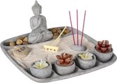 Decopatent ® Zen Porte- encens Bouddha - Plateau porte-encens - Utiliser des bâtons d'encens - Brûle-encens - Etagère