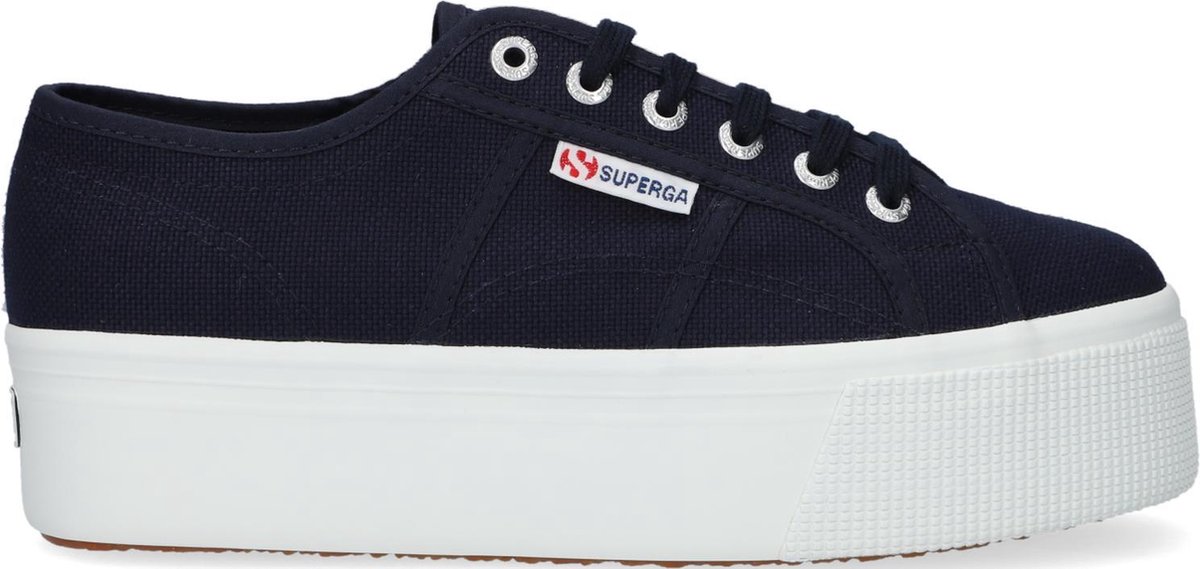 Superga 2790 Cotw Line Up And Down Lage sneakers - Dames - Blauw - Maat 37