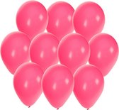 Bellatio Decorations ballonnen - 60 stuks - roze - 27 cm - helium of lucht - verjaardag / versiering