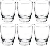6x Pièces gobelet verres à eau / verres à jus transparent 280 ml - Verres / verres à boire