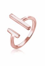 Elli Dames Ring Dames Geo Staf Open Minimaal in 925 Sterling Zilver