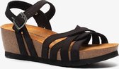 Hush Puppies leren dames sandalen met sleehak - Zwart - Maat 41 - Echt leer