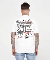 JORCUSTOM Artist Slim Fit T-Shirt - Wit - Volwassenen - Maat L