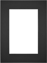 Passe-Partout Fotomaat 33x48 cm - Lijstmaat 45x60 cm - Zwart - Museumkarton - Fotolijst niet inbegrepen