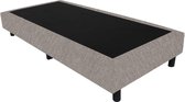 Bedworld Boxspring 100x220 - Suedine - Donker beige (ON24)