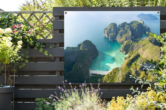 Affiche jardin - Toile jardin - Posters de jardin extérieur - Ile en Thailande - 120x90 cm - Jardin