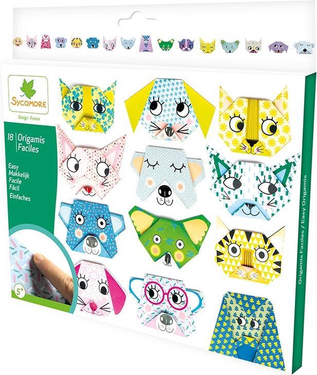 Sycomore origami knutselset voor kinderen - creatief speelgoed vanaf 5 jaar.