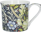V&a Mokken 230 Ml Porselein Wit/groen 2 Stuks