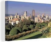 Canvas Schilderij Het Zuid-Afrikaanse Pretoria in de middag - 30x20 cm - Wanddecoratie