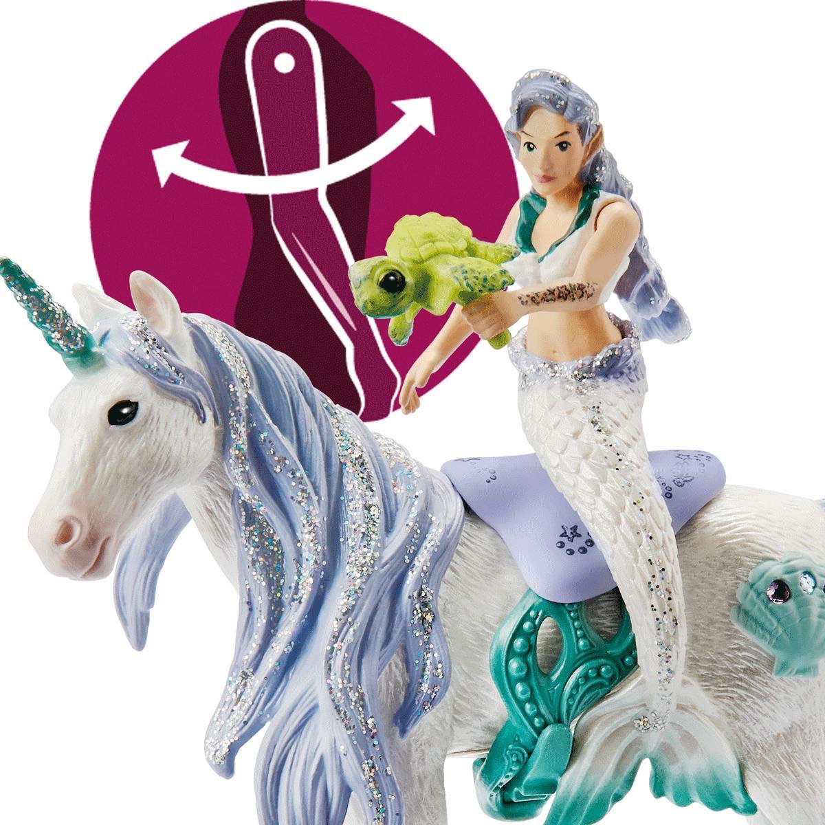 schleich BAYALA - Zeemeermin op zee-eenhoorn - Speelfiguur - Kinderspeelgoed voor Jongens en Meisjes - 5 tot 12 jaar - 42509 — afbeelding 4