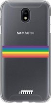 6F hoesje - geschikt voor Samsung Galaxy J7 (2017) -  Transparant TPU Case - #LGBT - Horizontal #ffffff