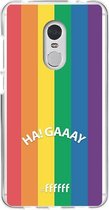 6F hoesje - geschikt voor Xiaomi Redmi 5 -  Transparant TPU Case - #LGBT - Ha! Gaaay #ffffff
