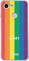 6F hoesje - geschikt voor Google Pixel 3 -  Transparant TPU Case - #LGBT - #LGBT #ffffff