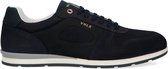 Van Lier - Heren - Blauwe nubuck sneakers - Maat 43