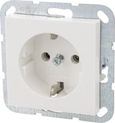 Gira System 55 contactdoos – inbouw – 1–voudig – randaarde – polarwit – 10 stuks