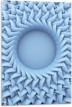 Tuinposter – Blauwe Zon - 60x90cm Foto op Tuinposter  (wanddecoratie voor buiten en binnen)