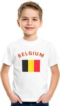 Kinder t-shirt vlag Belgium S (122-128)